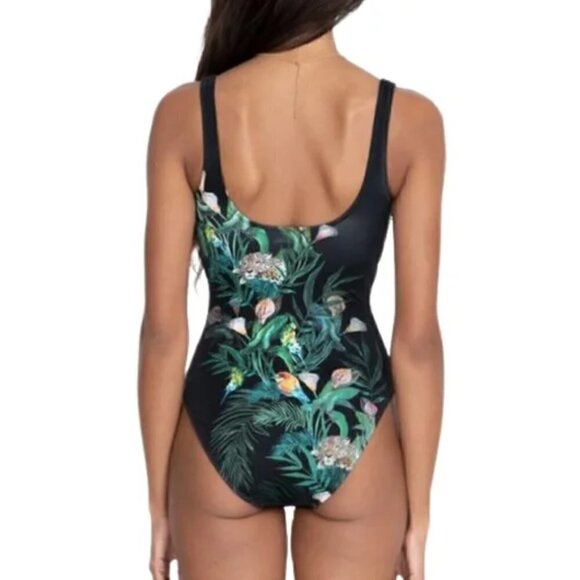 New JOHNNY WAS Calla Lily Printed One-Piece Swimsuit NWT Size X-Small - Picture 9 of 17